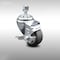 Service Caster 3 Inch SS Thermoplastic Rubber Swivel 1/2 Inch Threaded Stem Caster with Brake SCC SCC-SSTS20S314-TPRB-TLB-121315 - alternate 1